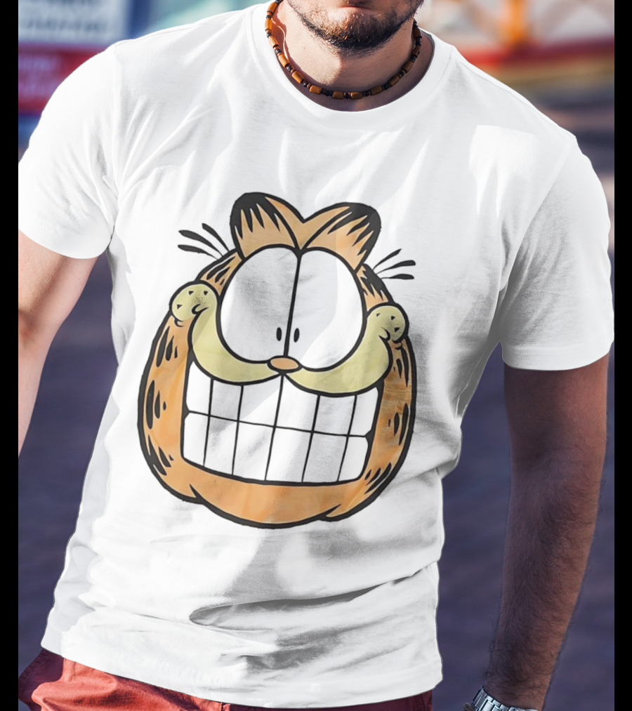 Garfield Big Face Classic Retro Comic Cat T-Shirt