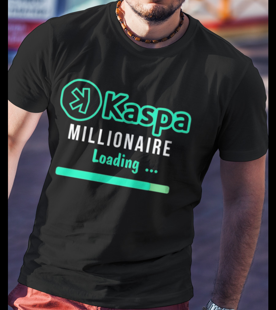Kaspa Millionaire Loading Icon With Progress Bar T-Shirt