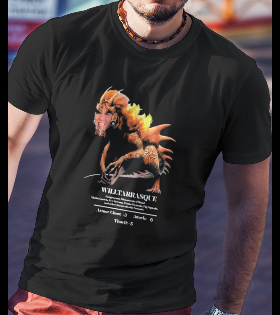 The Charismatic Voice Gorgonzilla Minutaursty Tarrasque Willtarrasque Armor Claws Attack ThroRk T-Shirt