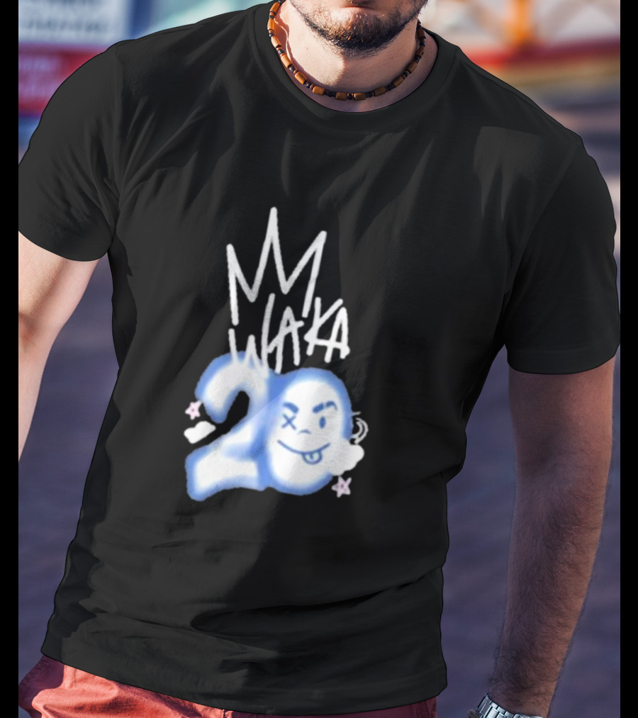 Waka Crew Waka 20 Birthday Bundle MM Style Cloud Star Emoji T-Shirt