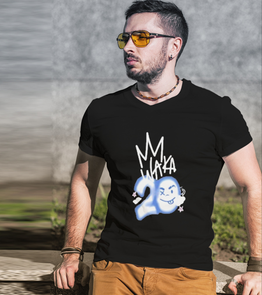 Waka Crew Waka 20 Birthday Bundle MM Style Cloud Star Emoji T-Shirt