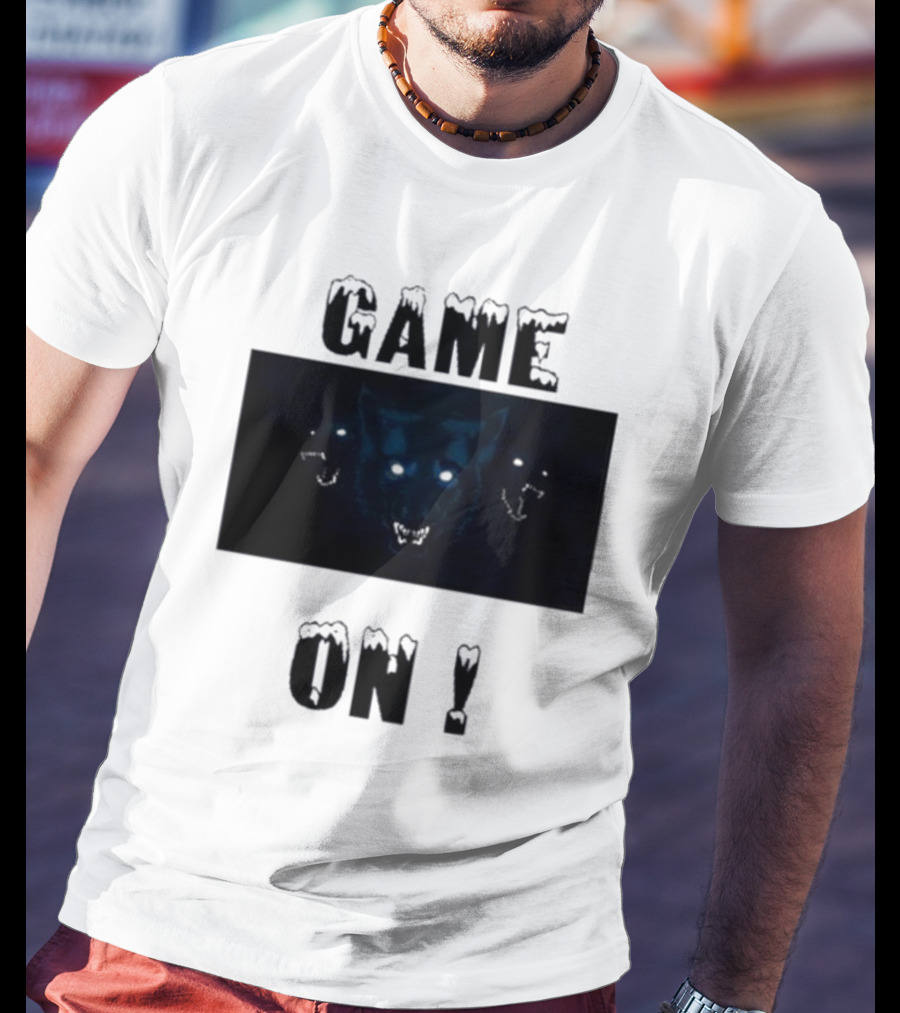 Wolvesden Game On Fierce Trio Wolf Face T-Shirt