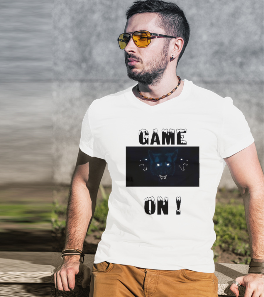 Wolvesden Game On Fierce Trio Wolf Face T-Shirt