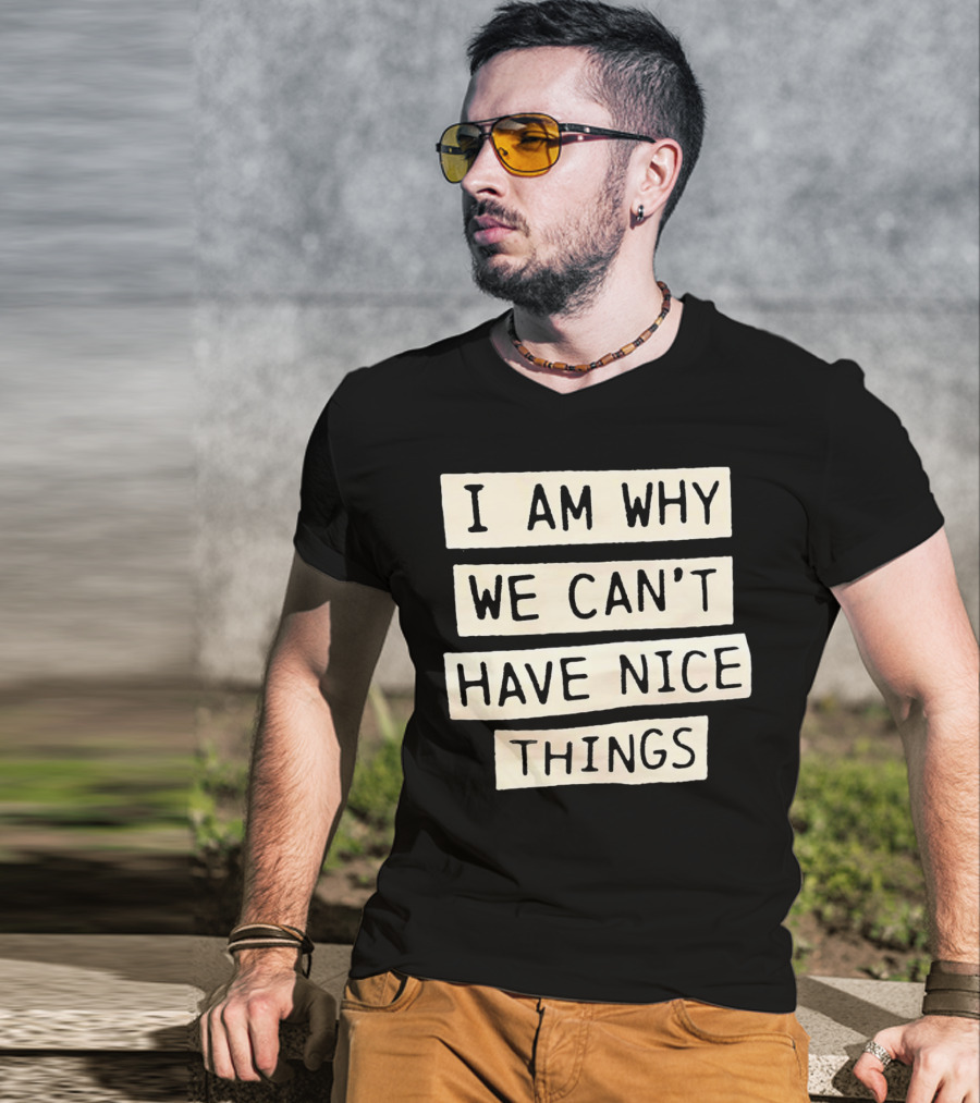I Am Why We Can’t Have Nice Things Taylor Swift Inspired Phrase T-Shirt