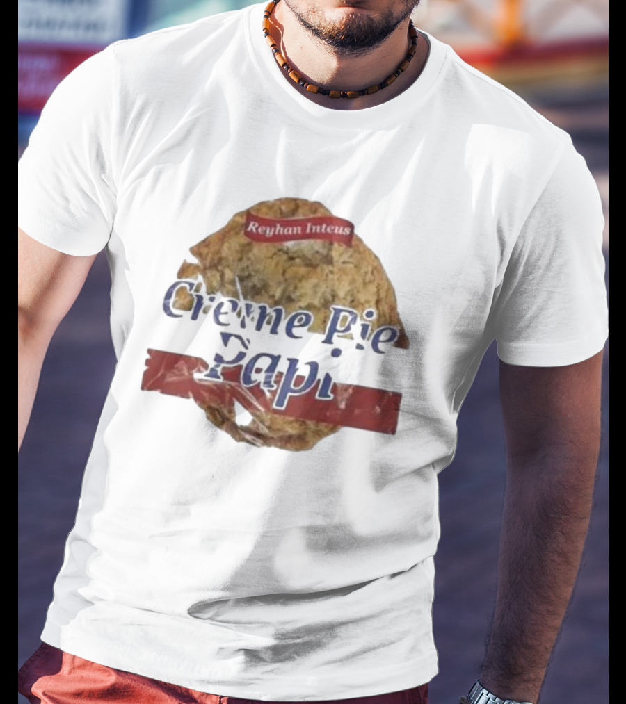 Reyhan Inteus Creme Pie Papi Cookie Motif T-Shirt