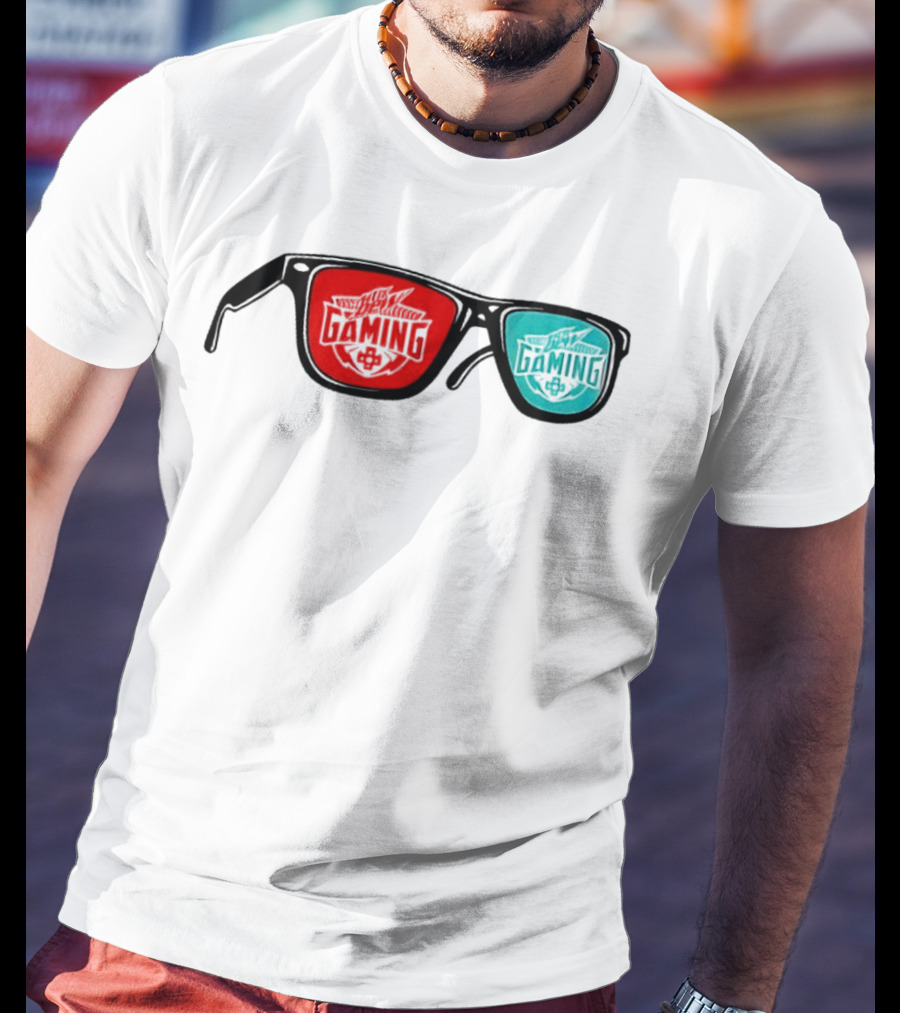 Gaming Spectacles Mtn Dew Red Blue Vibes T-Shirt