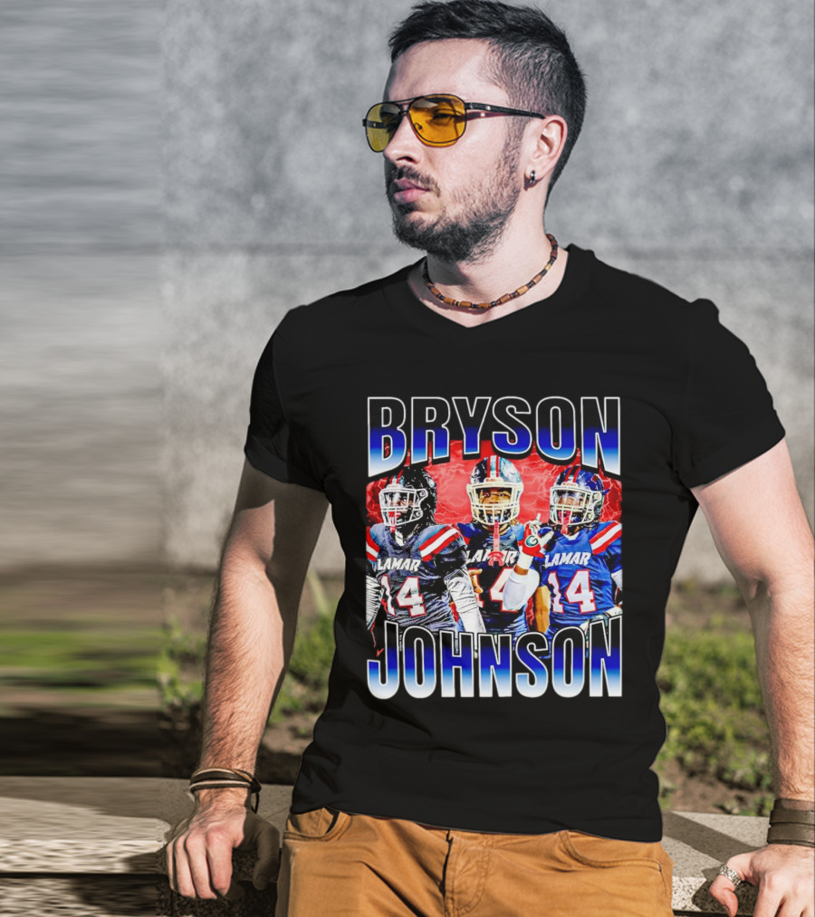 Bryson Johnson Lamar 44 Football Vintage T-Shirt