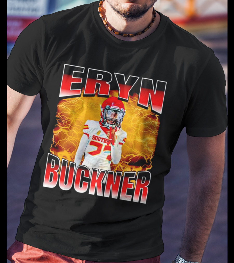 Eryn Buckner Southern Football Vintage Style With Lightning Background T-Shirt