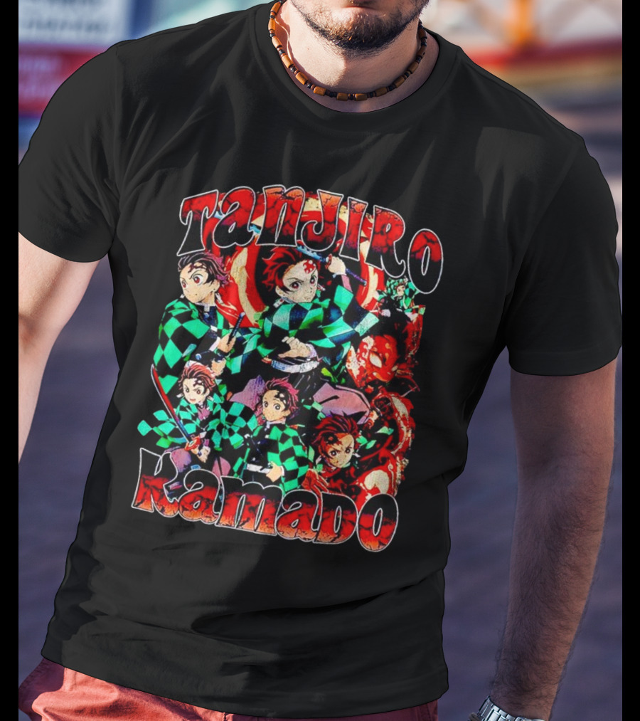 Tanjiro Kamado Vintage Anime Character Collection T-Shirt