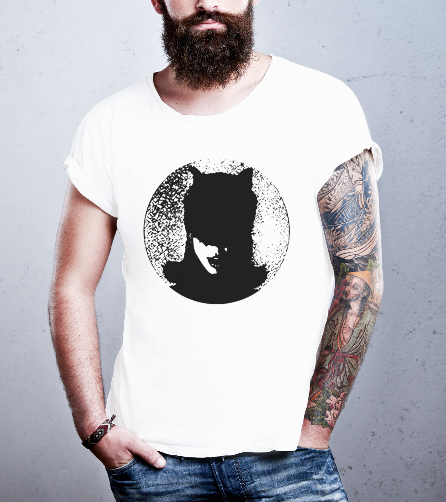 Batwoman The Boy Is Mine Dark Silhouette Circle T-Shirt