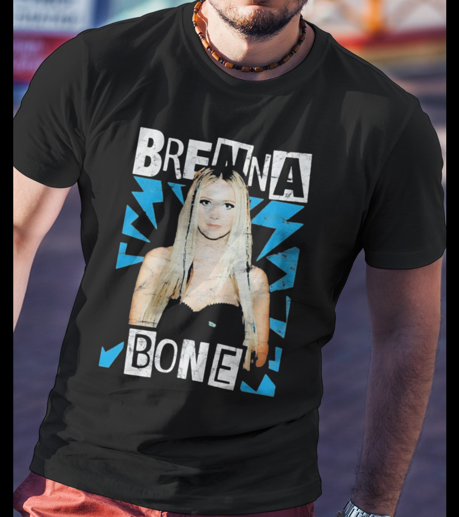 Brenna Bone Lightning Vintage Blue T-Shirt