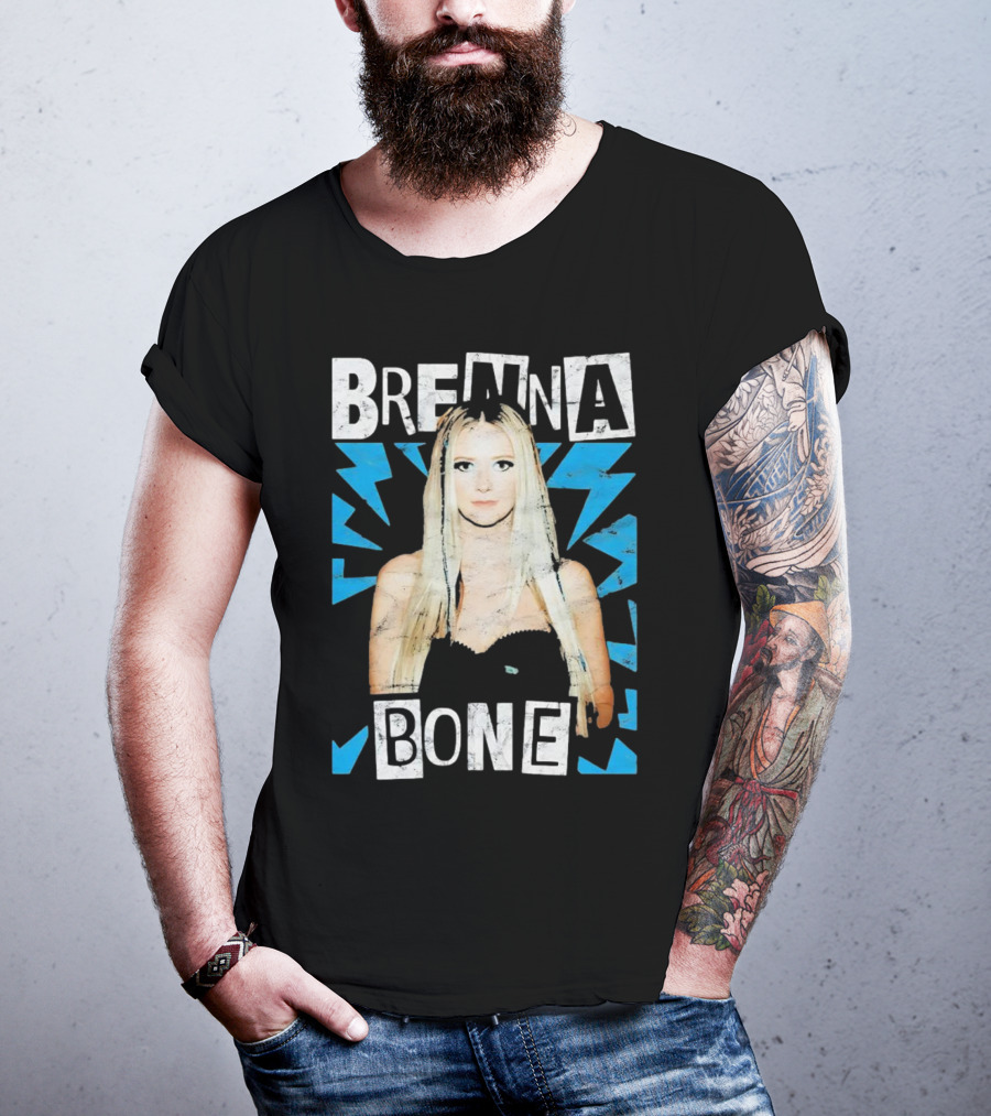 Brenna Bone Lightning Vintage Blue T-Shirt