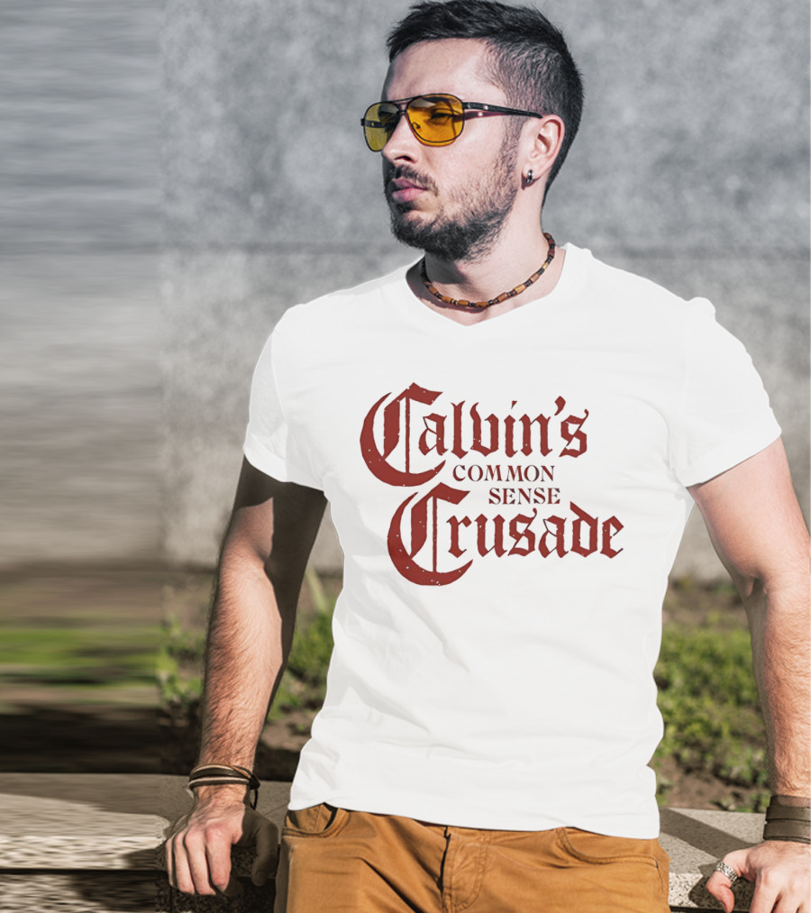 Calvin's Common Sense Crusade Gothic T-Shirt
