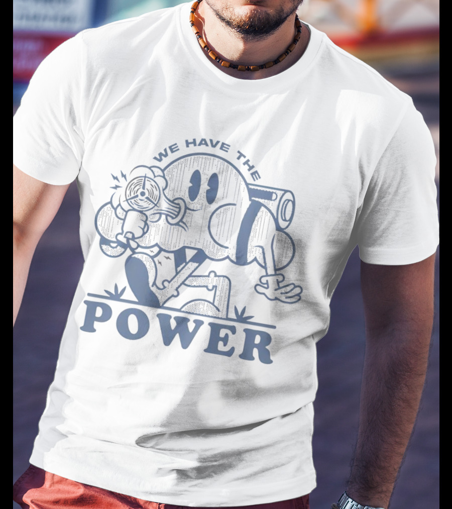 We Have The Power Retro Cartoon Character With Gun T-Shirt