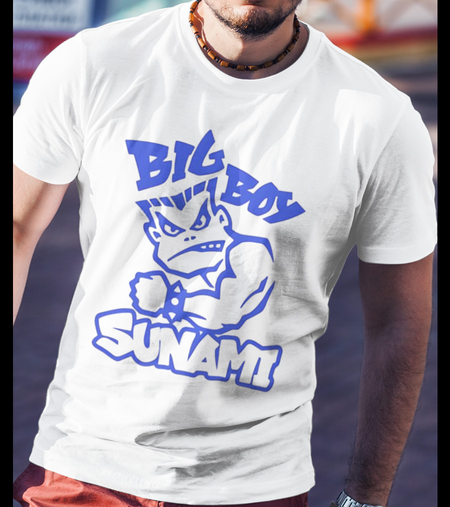 Big Boy Sunami Punching Character T-Shirt