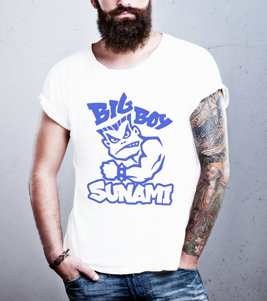 Big Boy Sunami Punching Character T-Shirt