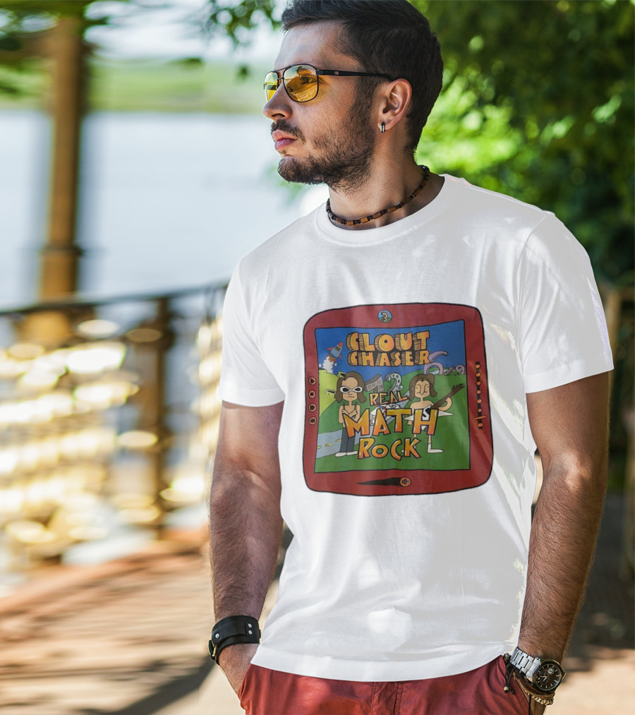 Clout Chaser Real Math Rock Cartoon TV Style Adventure T-Shirt