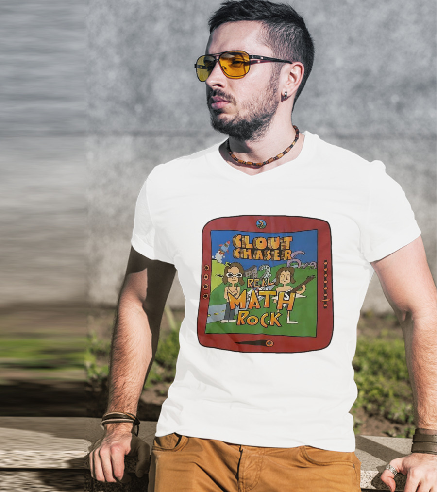 Clout Chaser Real Math Rock Cartoon TV Style Adventure T-Shirt