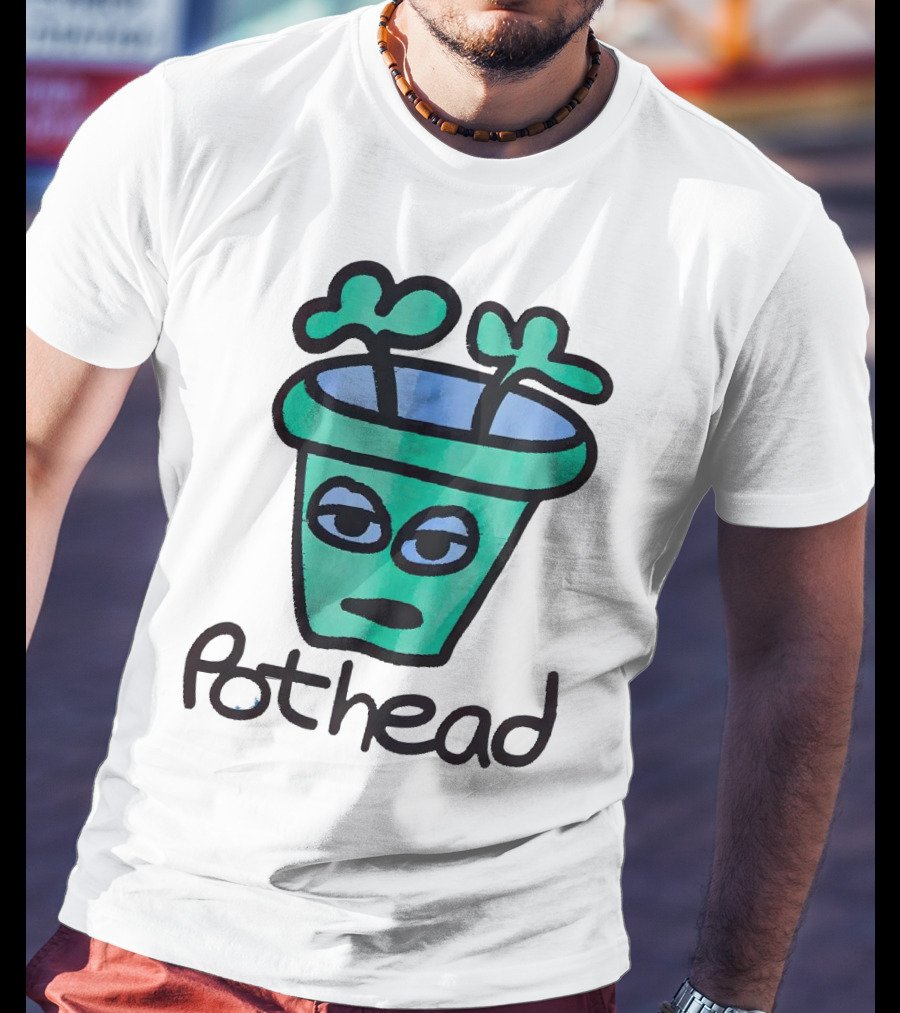 For The Homies Pothead Plant Cartoon T-Shirt