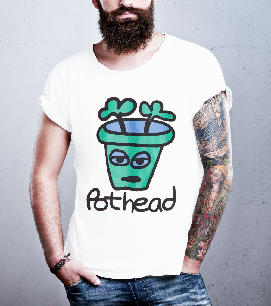 For The Homies Pothead Plant Cartoon T-Shirt
