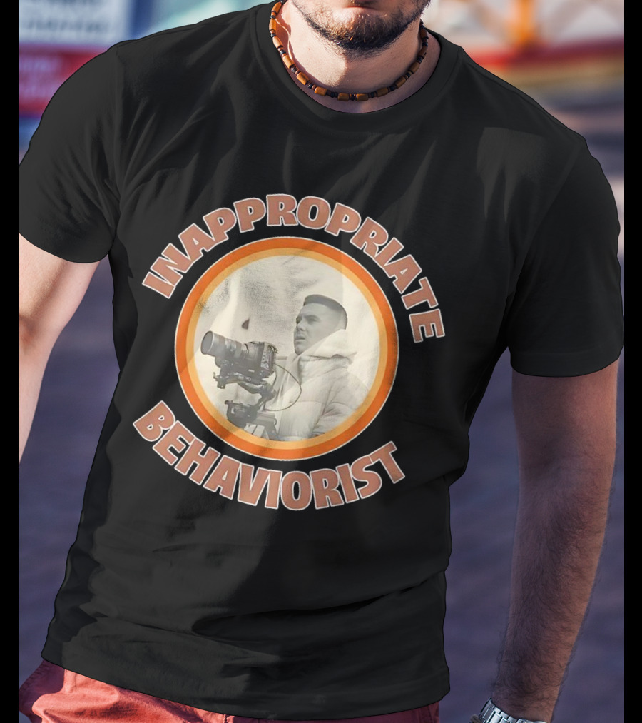 Inappropriate Behaviorist Vintage Camera Circle T-Shirt