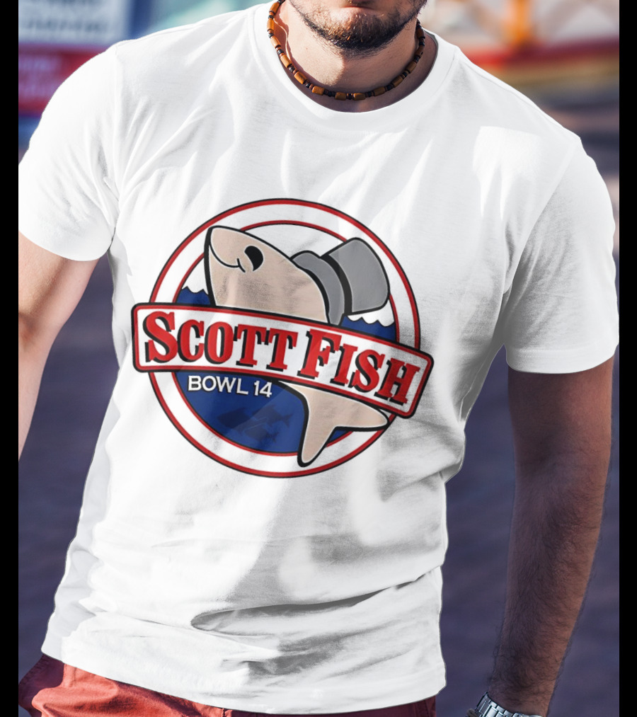 Scott Fish Bowl 14 Shark With Top Hat T-Shirt
