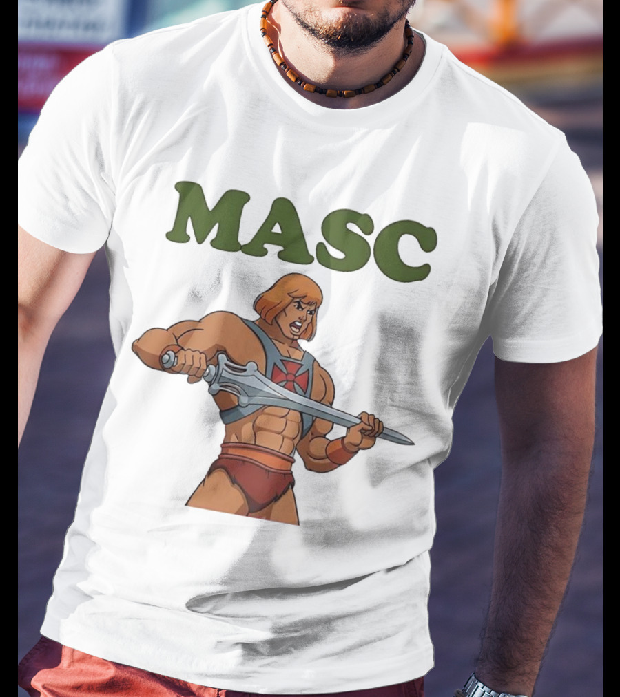 MASC He-Man Comic Character T-Shirt