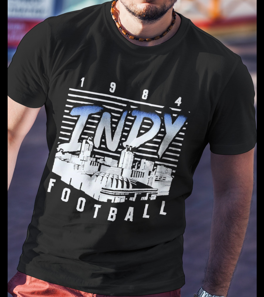 1984 Indy Football Skyline T-Shirt