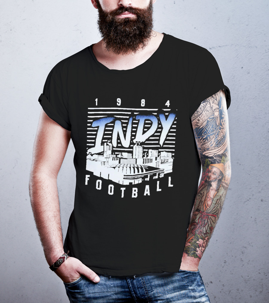 1984 Indy Football Skyline T-Shirt