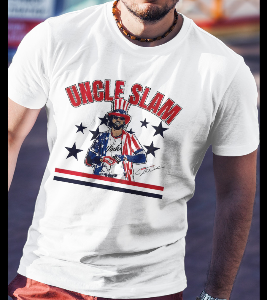 UNCLE SLAM Jesse Winker Signature Patriotic T-Shirt