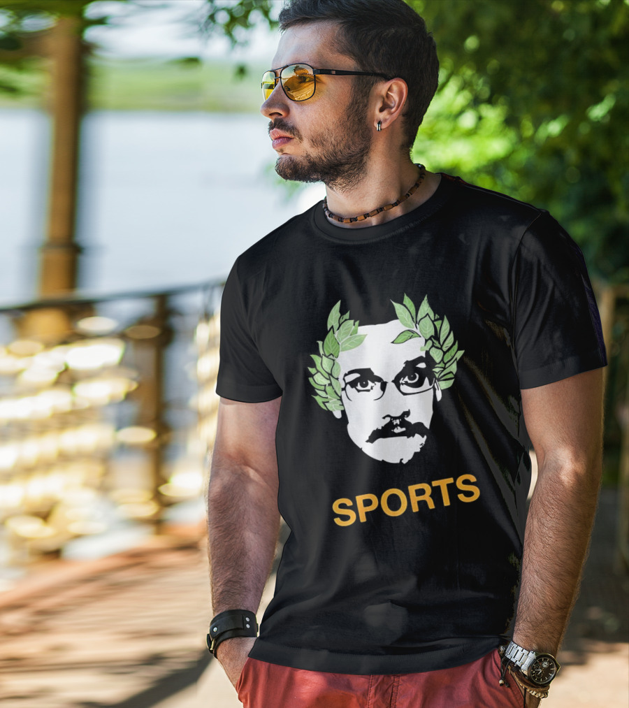 Olympic John Laurel Wreath Face Sports T-Shirt