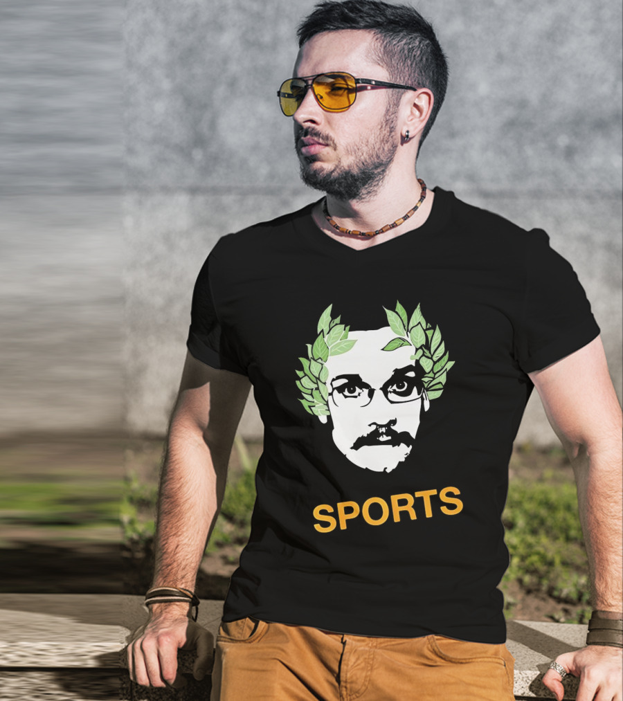 Olympic John Laurel Wreath Face Sports T-Shirt