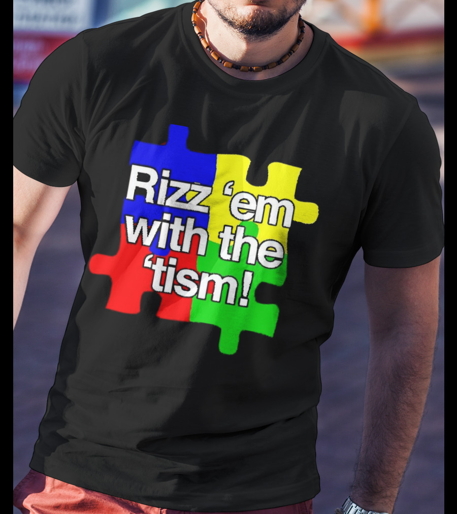 Rizz 'em With The ’Tism Puzzle Pieces T-Shirt