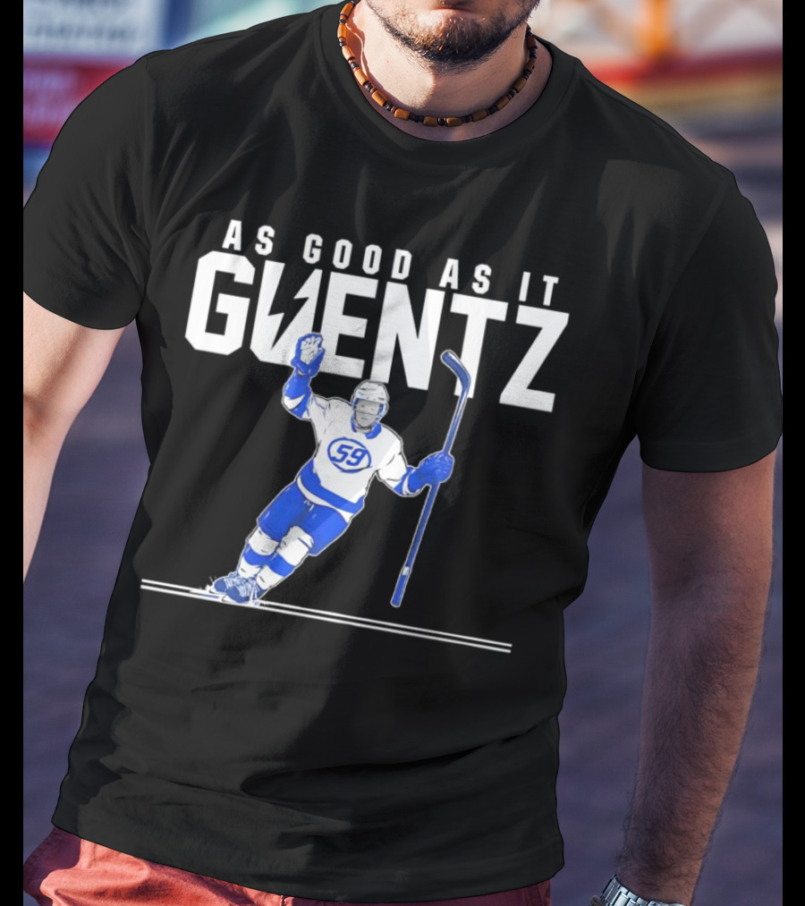 As Good As It Guentz 59 Tampa Bay Lightning Jake Guentzel Hockey Player T-Shirt