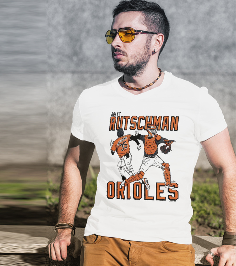 Adley Rutschman Baltimore Orioles #35 MLB Catcher T-Shirt
