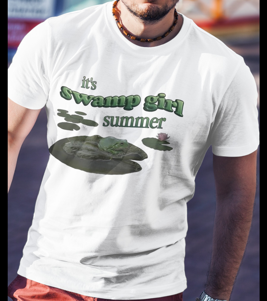 It's Swamp Girl Summer Frog Lily Pads Blossom T-Shirt