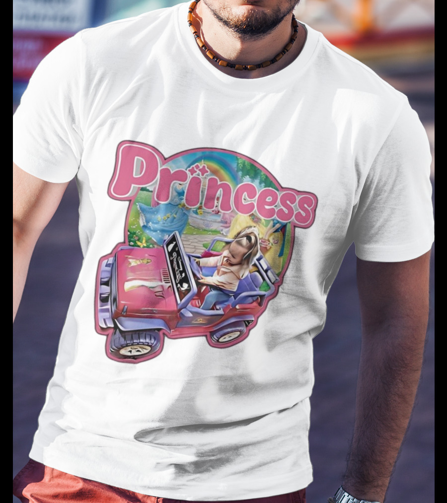 Princess Rainbow Fantasy Adventure Kids Jeep T-Shirt