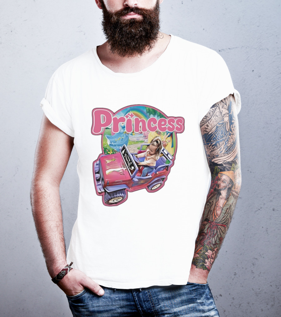 Princess Rainbow Fantasy Adventure Kids Jeep T-Shirt