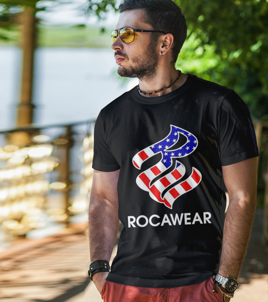 Rocawear American Flag Logo Freedom T-Shirt