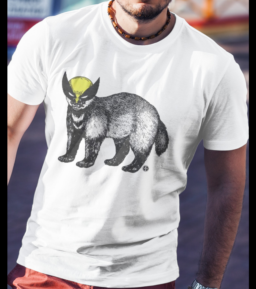 This Is Textbook Wolverine With Yellow Mask On Animal T-Shirt