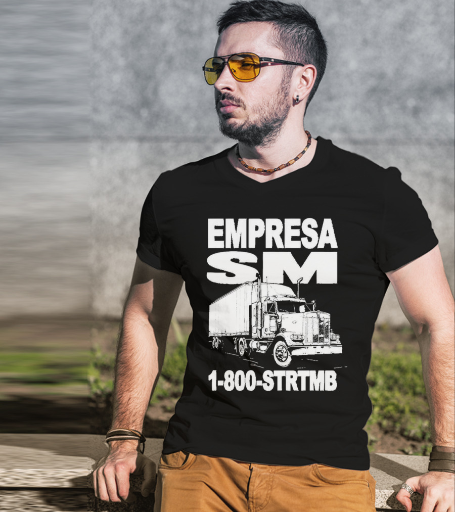 EMPRESA SM Trucking 1-800-STR TMB Logistics Big Rig T-Shirt