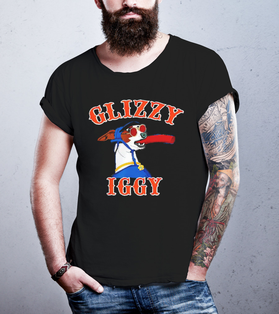 Glizzy Iggy Dog New York Mets Fun Canine Baseball T-Shirt