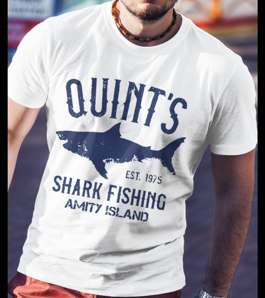 Quint’s Shark Fishing Amity Island EST 1975 T-Shirt