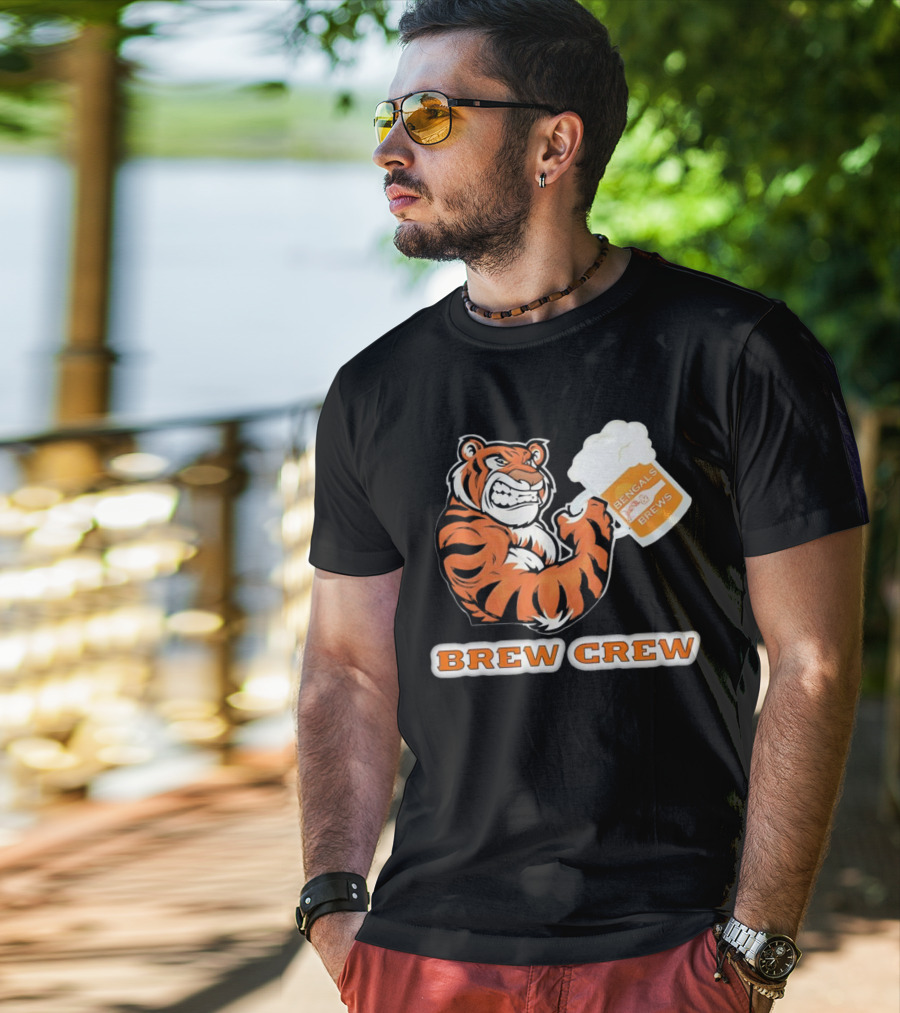 Bengals Brews Brew Crew Tiger Beer Mug T-Shirt
