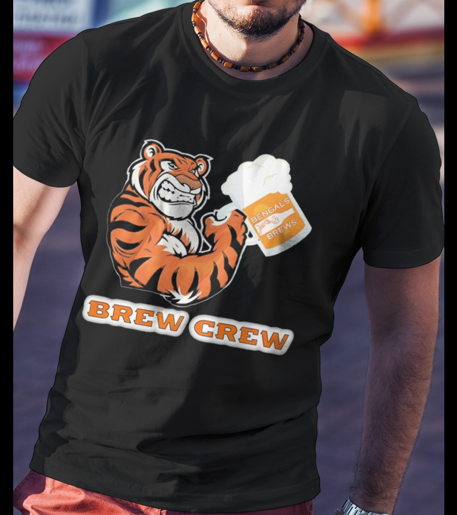 Bengals Brews Brew Crew Tiger Beer Mug T-Shirt