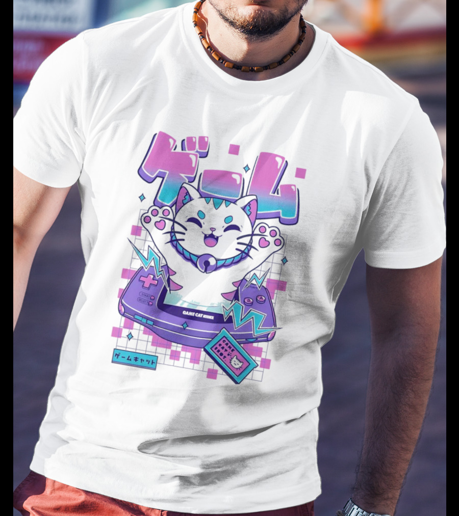 Game Cat Advance Yuri Santos Pereira ゲームキャット T-Shirt