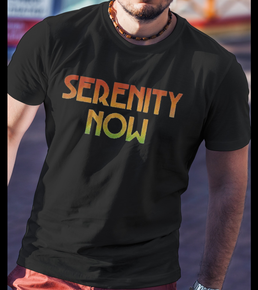Serenity Now Seinfeld Quote Retro Gradient T-Shirt