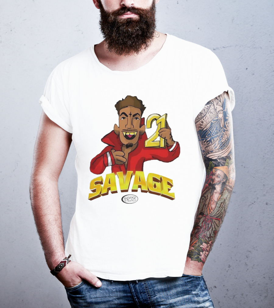 Savage 21 PWC Cartoon Character T-Shirt