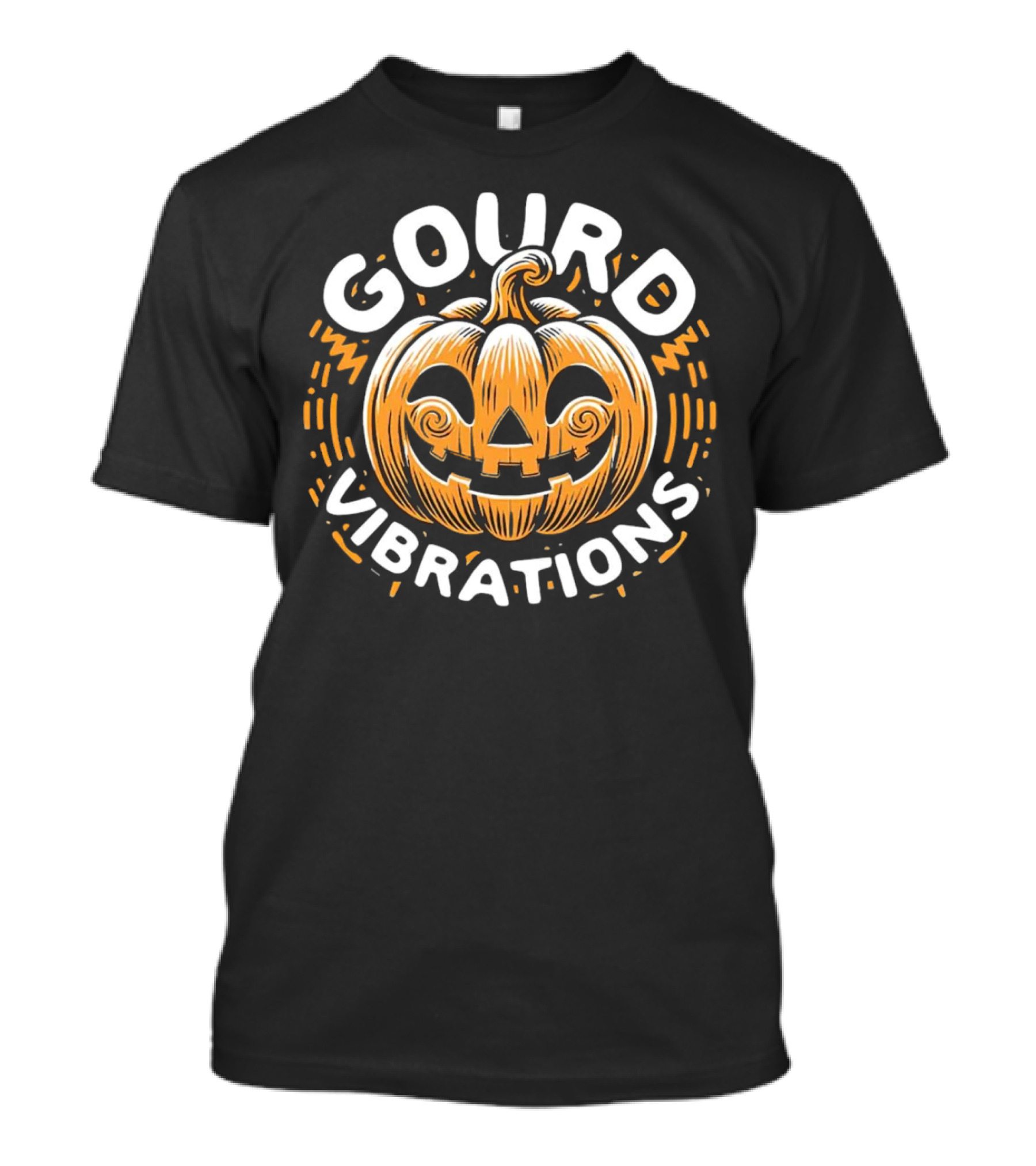 Gourd Vibrations Pumpkin Jack-O'-Lantern T-Shirt