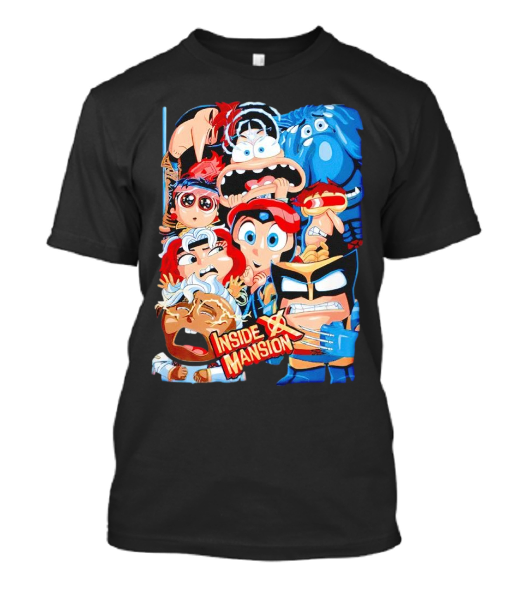 Inside X Mansion Inside Out 2 X-Men Mashup T-Shirt